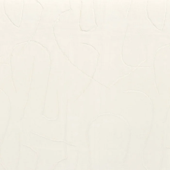 Voilage brodé Fusain Sheer neige Camengo 288cm | Artapisserie.fr