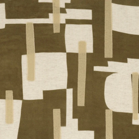 Tissu à rayures Brisbane bronze Camengo | Artapisserie.fr