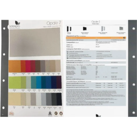 Tissu occultant opale 2 Sotexpro M1, pièce 50m | artapisserie.fr