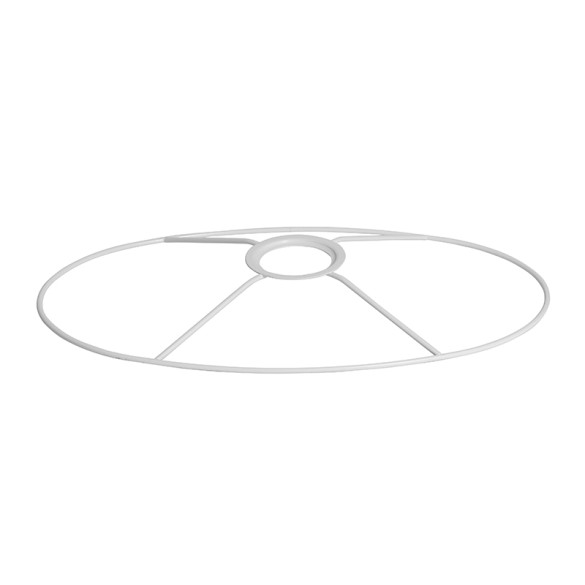 Carcasse abat jour cercle à jeton ovale 30 cm | artapisserie.fr