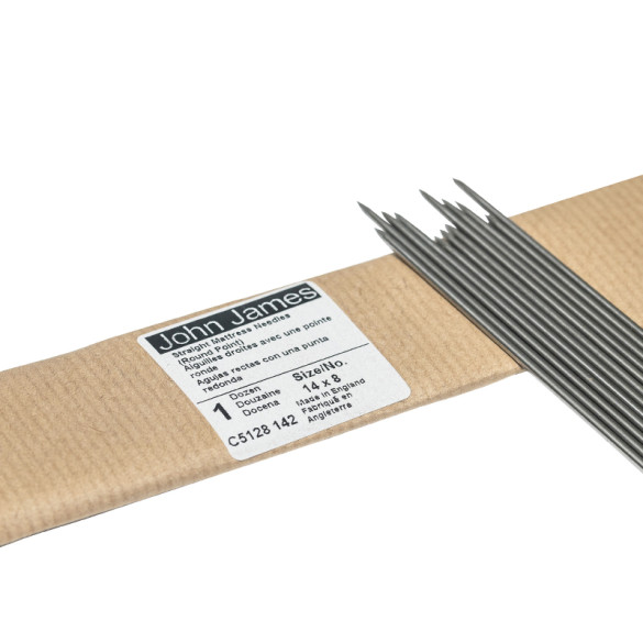 12 Carrelets droits 1 pointe 205 mm - John James
