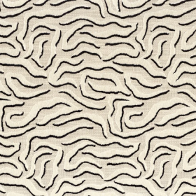 Tissu jacquard Ophea Velvet black & white Camengo | Artapisserie.fr