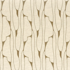 Tissu brodé Luminara vert de gris Camengo | Artapisserie.fr