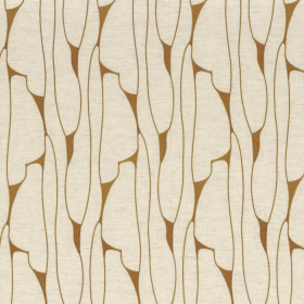 Tissu brodé Luminara cuivre Camengo | Artapisserie.fr