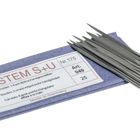 25 Carrelets droits 1 pointe triangulaire 175 mm