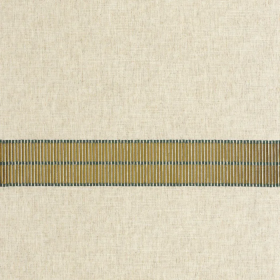 Tissu brodé Trim recyclé émeraude Camengo 300cm | Artapisserie.fr