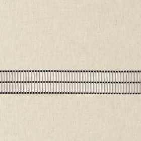 Tissu brodé Trim recyclé black & white Camengo 300cm | Artapisserie.fr