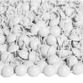 500 clous tapissier prestige blanc pur Ø16 mm | artapisserie.fr