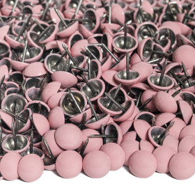 50 Clous tapissier Prestige Rose Perle Fer 16 mm