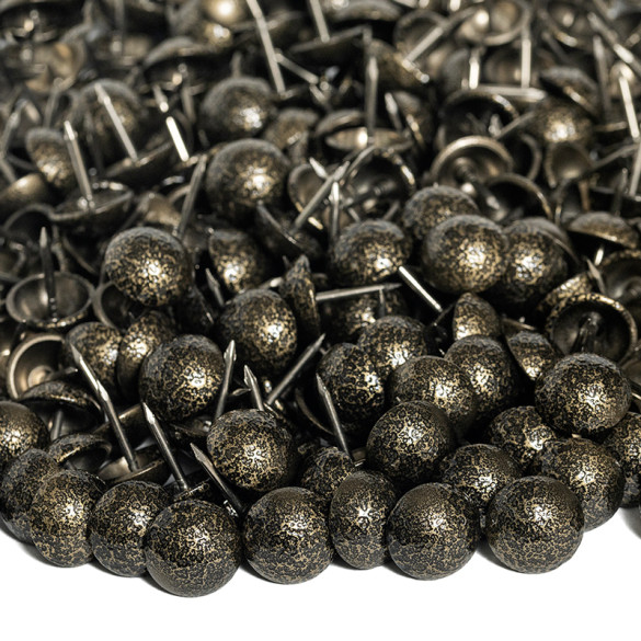Clous tapissiers Prestige Bronze Moucheté Perle Fer 16 mm