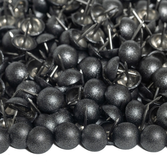 500 Clous tapissier Prestige Anthracite Perle Fer 16 mm