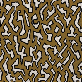 Tissu à rayures Odyssée bronze Camengo Tissu à rayures Odyssee bronze Camengo | Artapisserie.fr