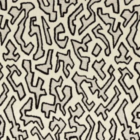 Tissu à rayures Odyssée black & white Camengo Tissu à rayures Odyssee black & white Camengo | Artapisserie.fr