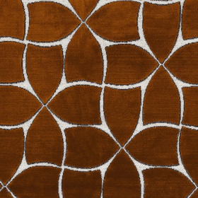 Tissu velours Palida acajou Casamance | Artapisserie.fr