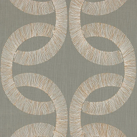 Tissu brodé Sur un Fil vert de gris Casamance | Artapisserie.fr