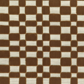 Tissu géométrique Modulor mordoré Casamance | Artapisserie.fr