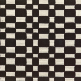 Tissu géométrique Modulor noir Casamance | Artapisserie.fr