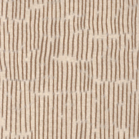 Tissu brodé Interaction moka mousse Casamance | Artapisserie.fr