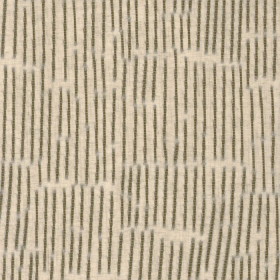 Tissu brodé Interaction kaki Casamance | Artapisserie.fr