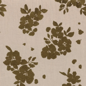 Tissu naturel Gardenia kaki Casamance Tissu naturel Gardenia kaki Casamance | Artapisserie.fr