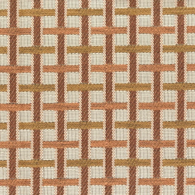 Tissu Ivy orange Casamance | Artapisserie.fr