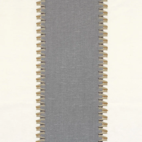 Tissu à rayures Lily bleu Casamance | Artapisserie.fr