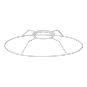 Carcasse abat jour cercle à jeton ovale 20 cm | artapisserie.fr