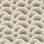 Tissu brodé Arcus tourterelle Casamance | Artapisserie.fr