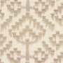 Tissu brodé Akame beige Casamance | Artapisserie.fr