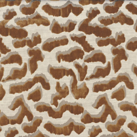 Tissu jacquard Nimbus fauve Casamance | Artapisserie.fr