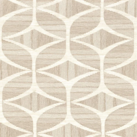 Tissu brodé Murmures naturel Casamance | Artapisserie.fr