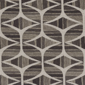 Tissu brodé Murmures anthracite Casamance | Artapisserie.fr