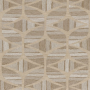 Tissu brodé Murmures muscade Casamance | Artapisserie.fr