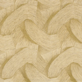 Tissu brodé Envolée moutarde Casamance | Artapisserie.fr