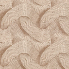 Tissu brodé Envolée vieux rose Casamance | Artapisserie.fr