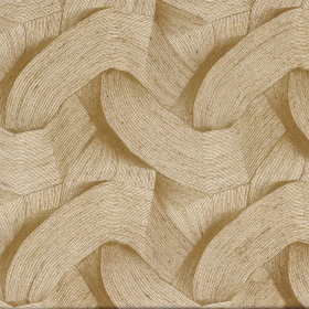 Tissu brodé Envolée fauve Casamance | Artapisserie.fr