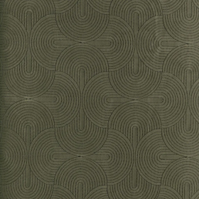 Tissu brodé Boudoir kaki Casamance Tissu brodé Boudoir kaki Casamance | Artapisserie.fr