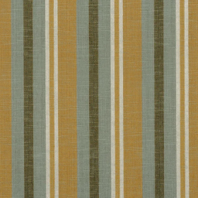 Tissu à rayures Via Verri ocre céladon Casamance Tissu à rayures Via Verri ocre céladon Casamance | Artapisserie.fr
