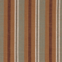 Tissu à rayures Via Verri kaki terre de sienne Casamance | Artapisserie.fr