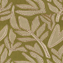 Tissu brodé Padua olive vert de gris Casamance | Artapisserie.fr