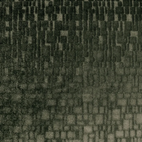 Tissu jacquard Perspective vert sapin Casamance | Artapisserie.fr