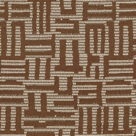 Tissu jacquard Plan Libre marron Casamance | Artapisserie.fr