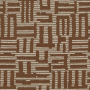 Tissu jacquard Plan Libre marron Casamance | Artapisserie.fr