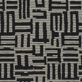 Tissu jacquard Plan Libre noir Casamance | Artapisserie.fr