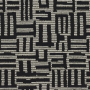 Tissu jacquard Plan Libre noir Casamance | Artapisserie.fr