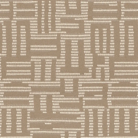 Tissu jacquard Plan Libre marron glacé Casamance | Artapisserie.fr