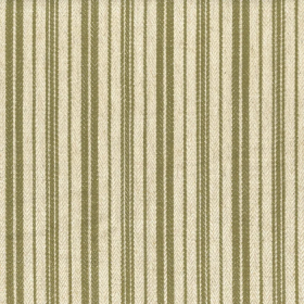 Tissu à rayures Tracé olive Casamance | Artapisserie.fr