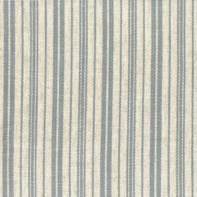 Tissu à rayures Tracé bleu baltique Casamance | Artapisserie.fr