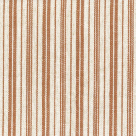 Tissu à rayures Tracé terracotta Casamance | Artapisserie.fr