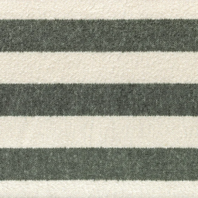 Tissu à rayures Toundra vert de gris beige Casamance | Artapisserie.fr